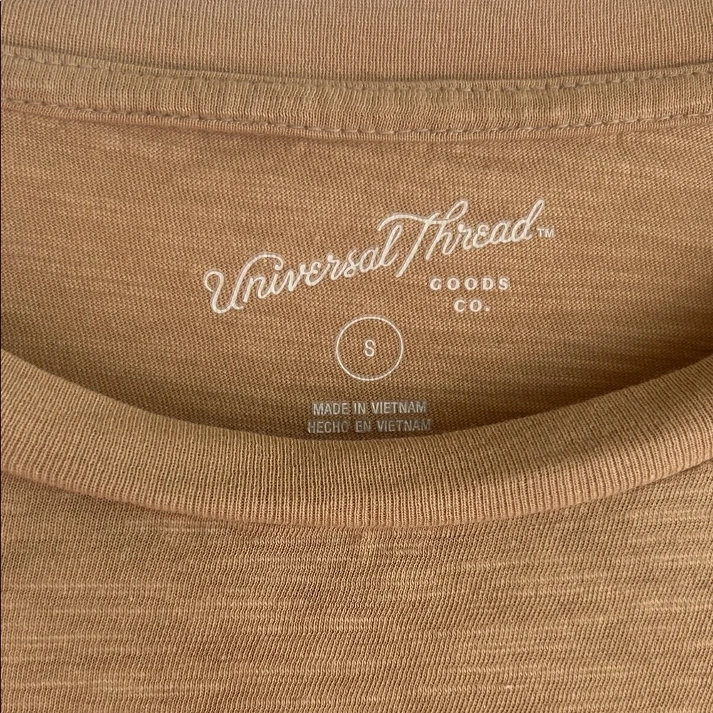 Universal Thread Brown Crop Top with Side Ties - Picture 2 of 4
